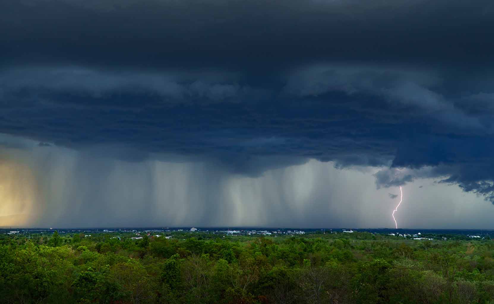 Natur Gewitter Wald Wasser